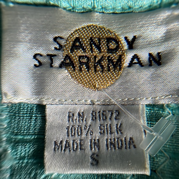 Sandy Starkman Vintage Raw Silk Embroidered Beaded Jacket - Picture 11 of 16